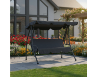 Záhradná hojdačka Kemi - sivá