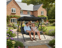 Záhradná hojdačka Kemi - sivá