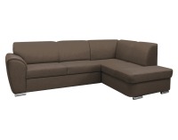 Rohová sedačka s rozkladom a úložným priestorom Kenai Roh P - tmavohnedá