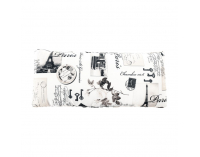 Rozkladacie kreslo s úložným priestorom Keny New - hnedá / vzor (Paris 03)