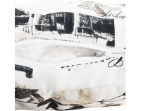 Rozkladacie kreslo s úložným priestorom Keny New - hnedá / vzor (Paris 03)