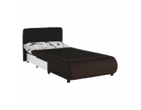 Rozkladacie kreslo s úložným priestorom Keny New - hnedá / vzor (Paris 03)