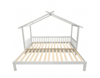 Montessori posteľ s prístelkou Kesio 90x200 cm - biela