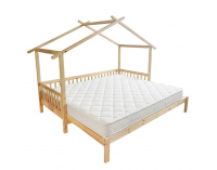 Montessori posteľ s prístelkou Kesio 90x200 cm - prírodná