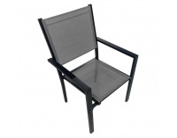 Záhradný set Kesios - sivá / čierna