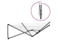 Nástenný sušiak na prádlo Keso - strieborná