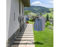 Nástenný sušiak na prádlo Keso - strieborná