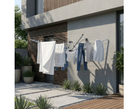 Nástenný sušiak na prádlo Keso - strieborná