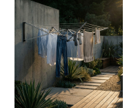 Nástenný sušiak na prádlo Keso - strieborná