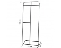 Stojan na šaty Kilby - čierna