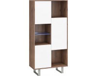 Regál King KIN-06 - craft tobaco / biely lesk