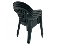 Záhradné stohovateľné kreslo Kiona - zelená