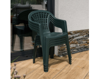 Záhradné stohovateľné kreslo Kiona - zelená