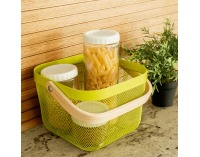 Kovový univerzálny kôš s rúčkou Kiten Typ 4 - zelená