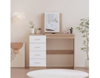 Toaletný stolík Klevis - dub sonoma / biela