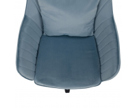 Kancelárske kreslo Klian - modrá (Velvet) / chróm