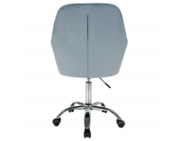 Kancelárske kreslo Klian - modrá (Velvet) / chróm