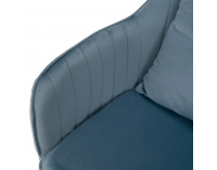 Kancelárske kreslo Klian - modrá (Velvet) / chróm