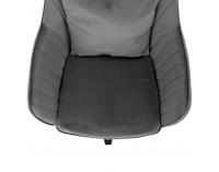 Kancelárske kreslo Klian - sivá (Velvet) / chróm