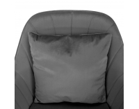 Kancelárske kreslo Klian - sivá (Velvet) / chróm