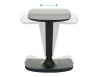 Barová stolička Kloky - čierna / biela