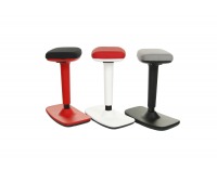 Barová stolička Kloky - čierna / biela