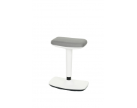 Barová stolička Kloky - sivá / biela
