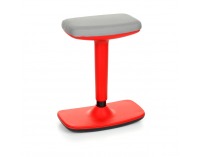 Barová stolička Kloky - sivá / červená
