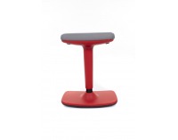 Barová stolička Kloky - sivá / červená