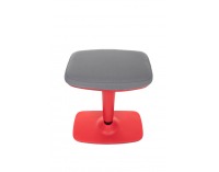 Barová stolička Kloky - sivá / červená