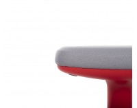 Barová stolička Kloky - sivá / červená