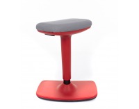 Barová stolička Kloky - sivá / červená