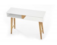 Konzolový stolík KN-1 - biela / prírodná
