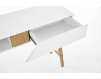 Konzolový stolík KN-1 - biela / prírodná