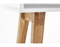 Konzolový stolík KN-1 - biela / prírodná