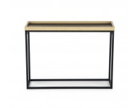 Konzolový stolík KN-6 - čierna / prírodná