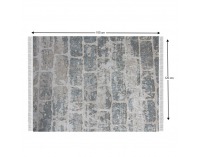 Koberec Muro 120x180 cm - sivá / vzor tehla