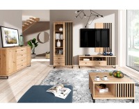 Kovové nožičky Koli 58x10 cm - čierna