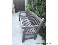 Drevená záhradná lavička Kolna 124 cm - sivá