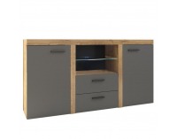 Komoda Nesebar XL - dub lefkas / grafit