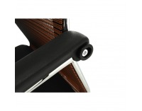 Konferenčná stolička Esin - hnedá / čierna