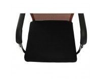 Konferenčná stolička Esin - hnedá / čierna