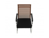 Konferenčná stolička Esin - hnedá / čierna