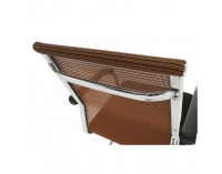 Konferenčná stolička Esin - hnedá / čierna