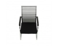 Konferenčná stolička Esin - sivá / čierna