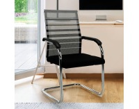 Konferenčná stolička Esin - sivá / čierna