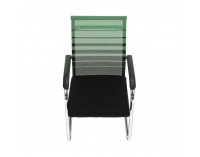 Konferenčná stolička Esin - zelená / čierna