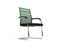 Konferenčná stolička Esin - zelená / čierna