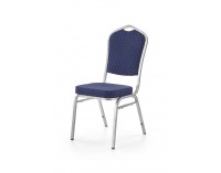 Konferenčná stolička K68 - modrá / strieborná