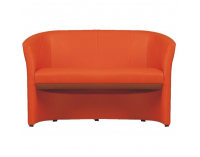 Konferenčné dvojkreslo Cuba - oranžová ekokoža